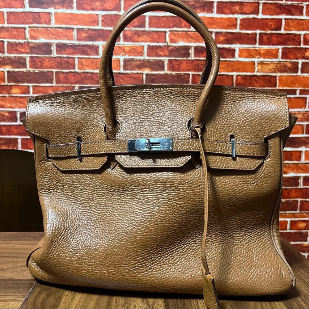 Hermes Birkin Leather Handbag